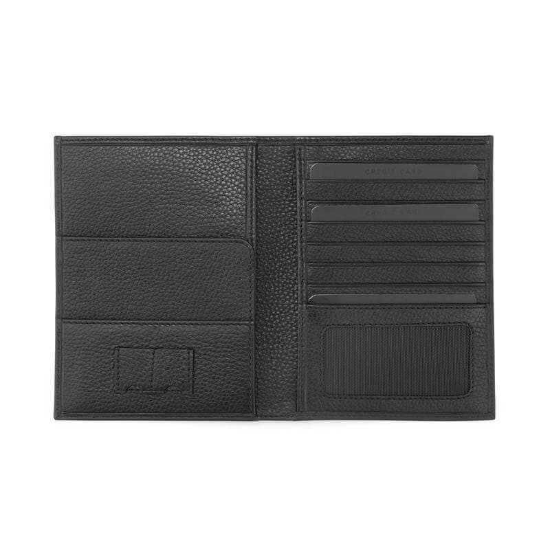 CROSS Soft Grain Leather 9CC Passport Travel Wallet - Black detail 4