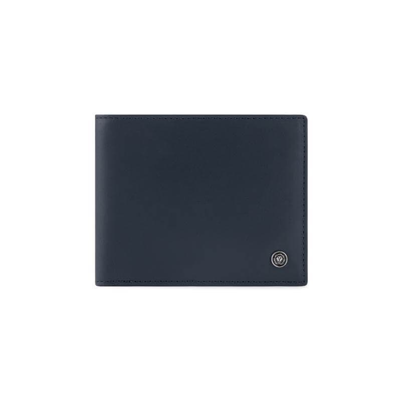CROSS Soft Grain Leather Two-Tone 8CC Bifold Wallet - Blue/Mocha detail 2