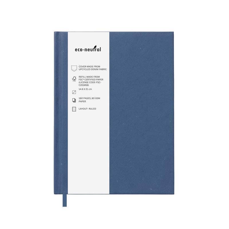 DALI - eco-neutral Denim Paper Cover A5 Notebook detail 5