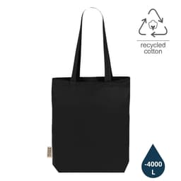 DARGUN - GRS-certified Recycled Cotton Tote Bag with Gusset Black