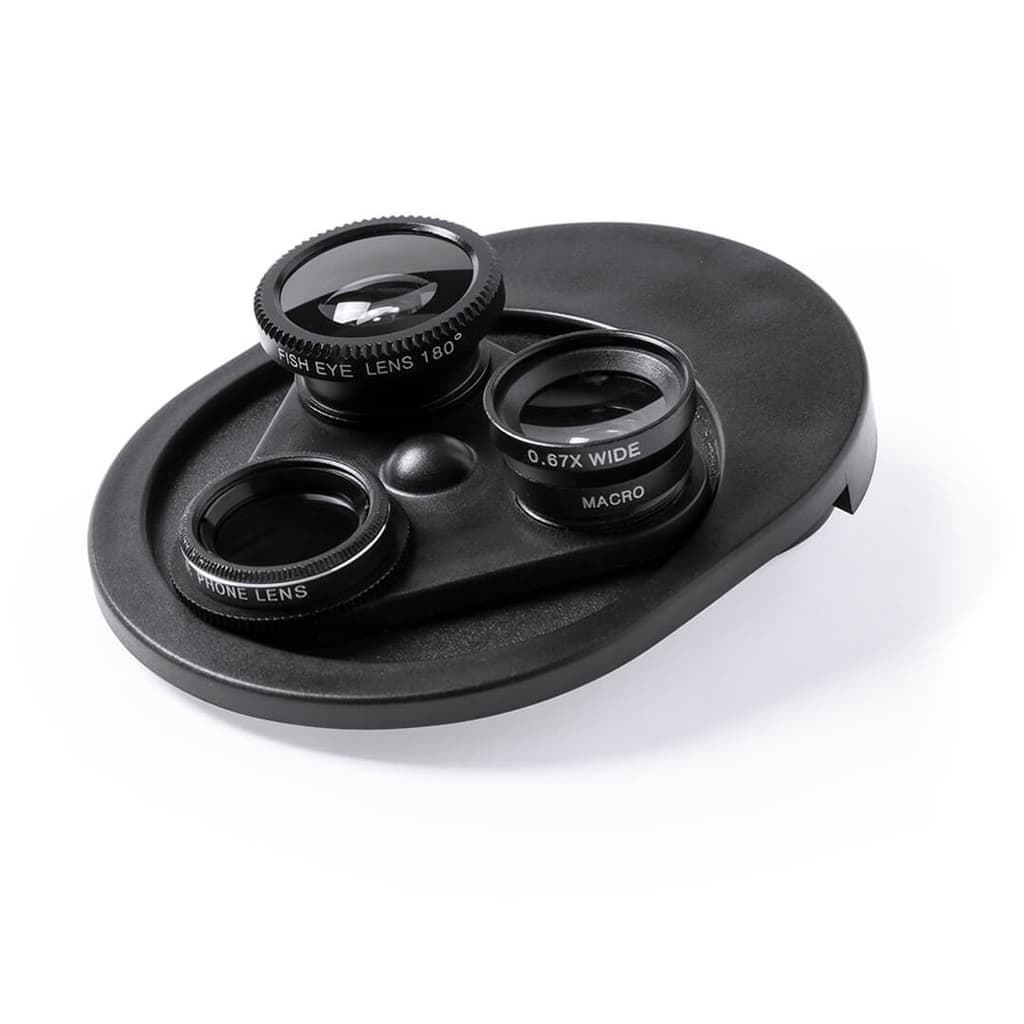 DEPOK - Universal Lens System For Smartphone 4-in-1 Black corporate gift