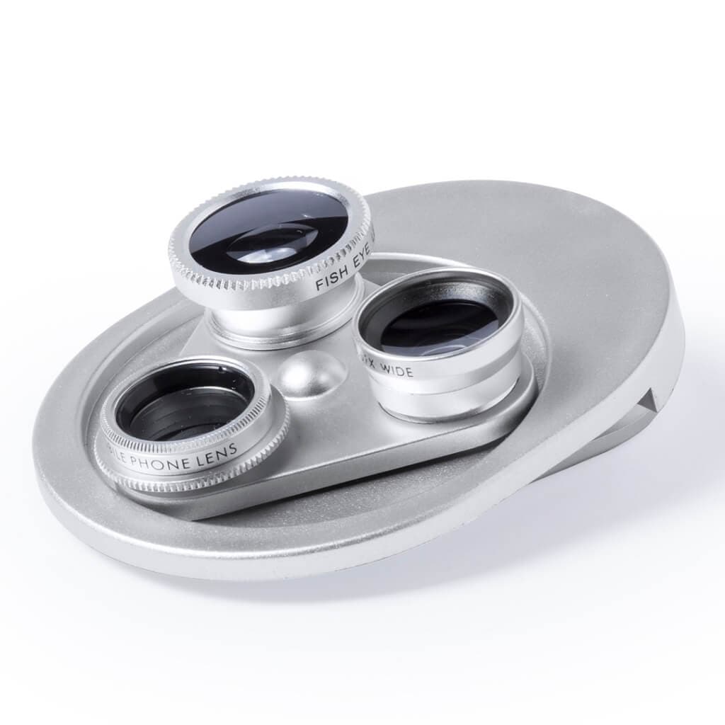 DEPOK - Universal Lens System For Smartphone 4-in-1 Silver corporate gift