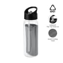 DEVON - Giftology RPET Cooling Towel in RPET Bottle 800 ml Black