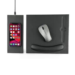 DOBERAN - @memorii 10W Wireless Charger PU Mouse Pad Black