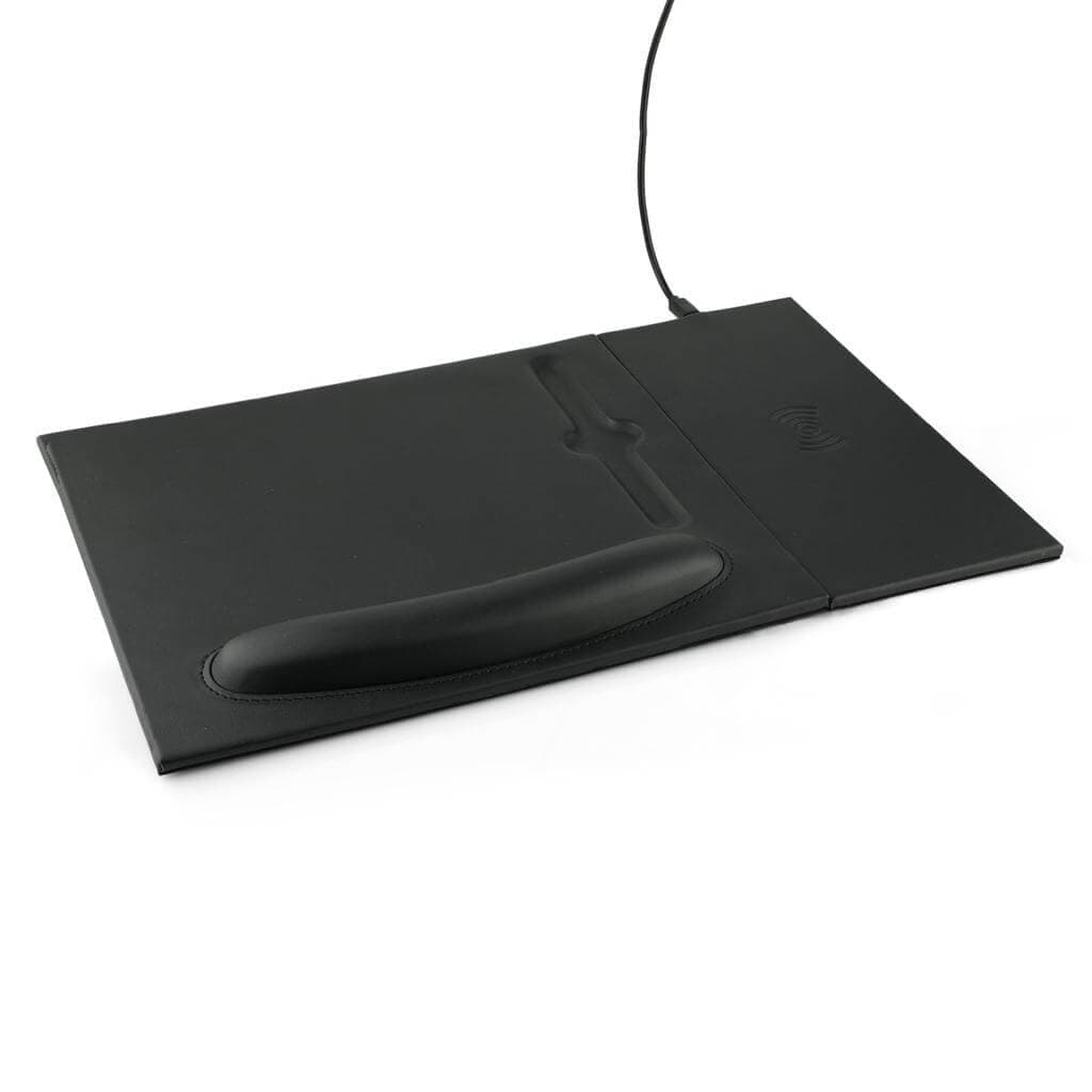 DOBERAN - @memorii 10W Wireless Charger PU Mouse Pad - Black detail 2