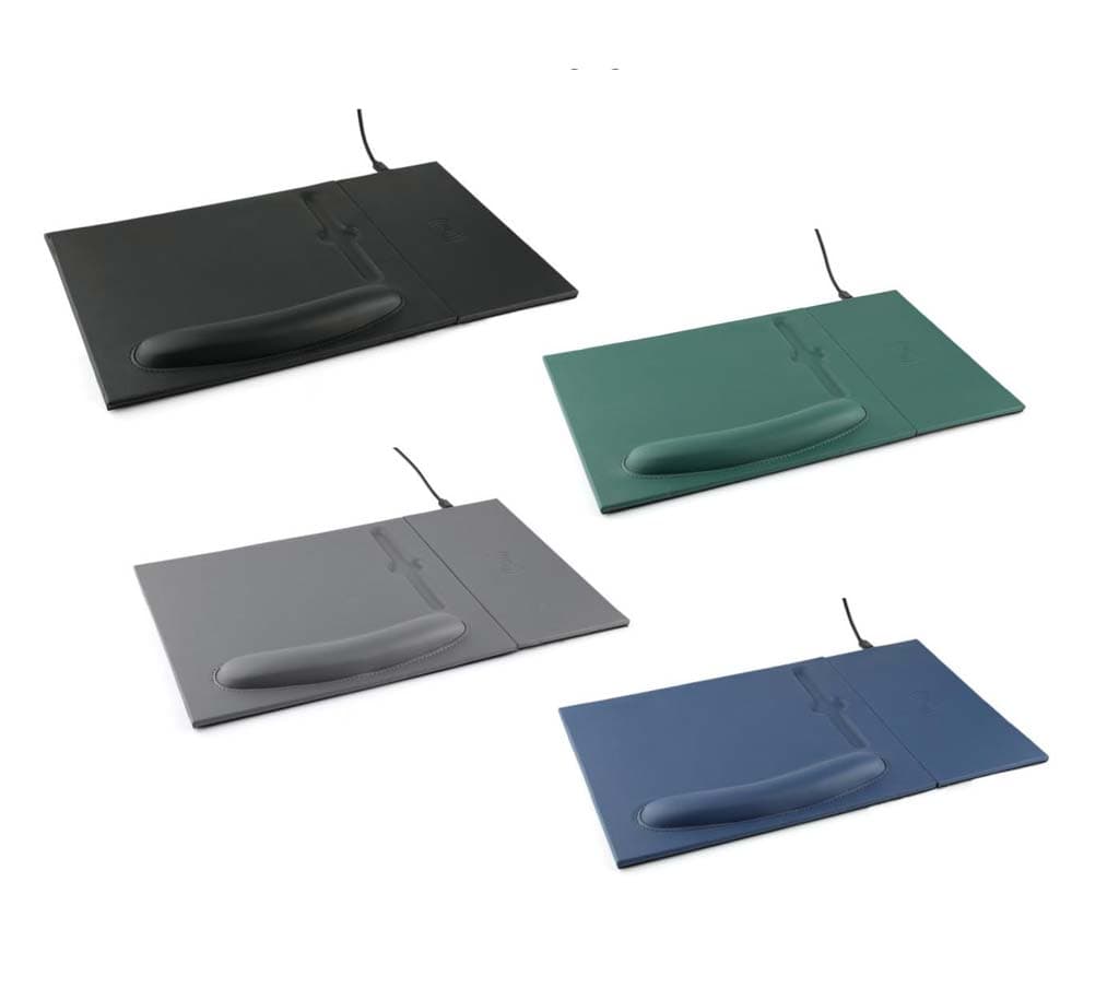 DOBERAN - @memorii 10W Wireless Charger PU Mouse Pad - Black detail 6