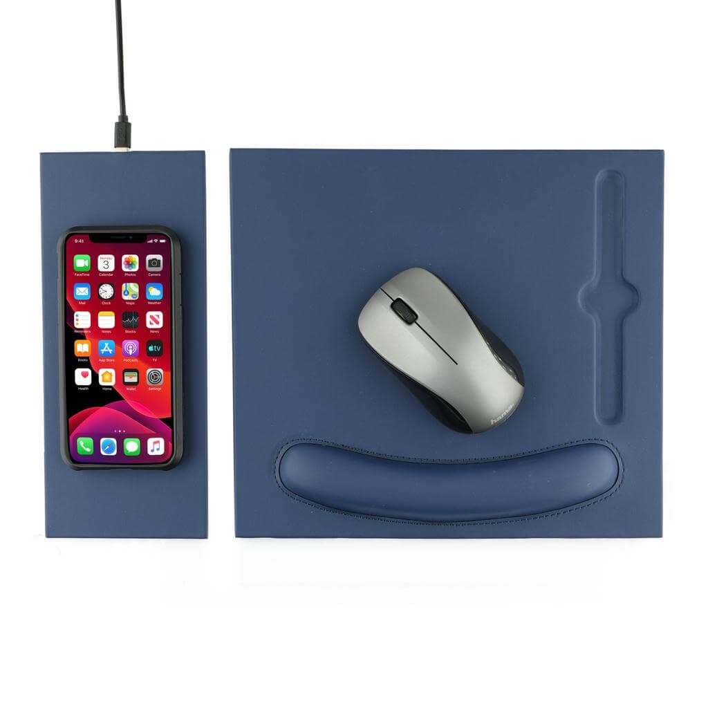 DOBERAN - @memorii 10W Wireless Charger PU Mouse Pad - Black detail 7