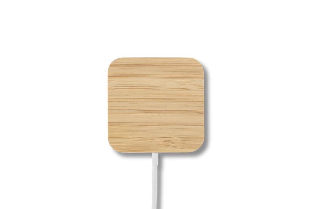 DOMITZ - 15W Square Bamboo Magsafe Wireless Charger detail 3
