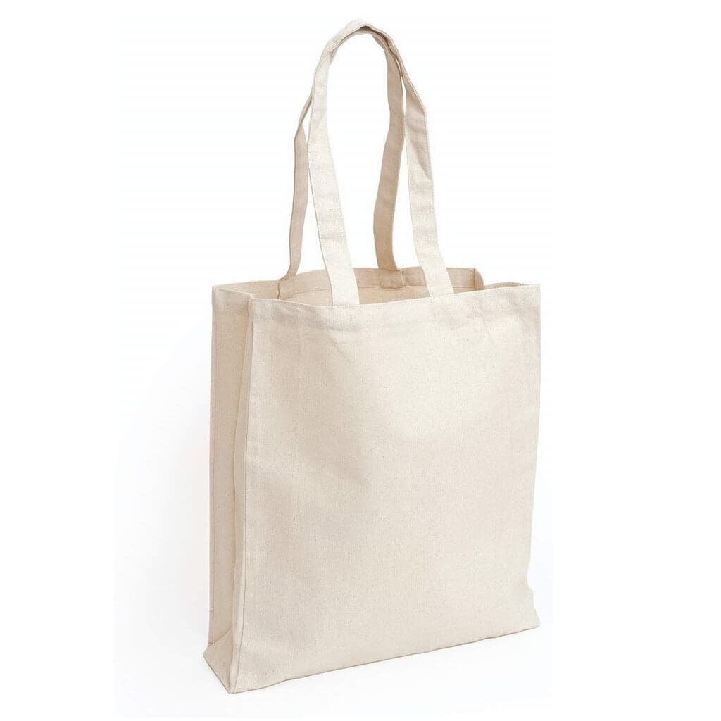 Eco Friendly Cotton Shopping Bag With Gusset