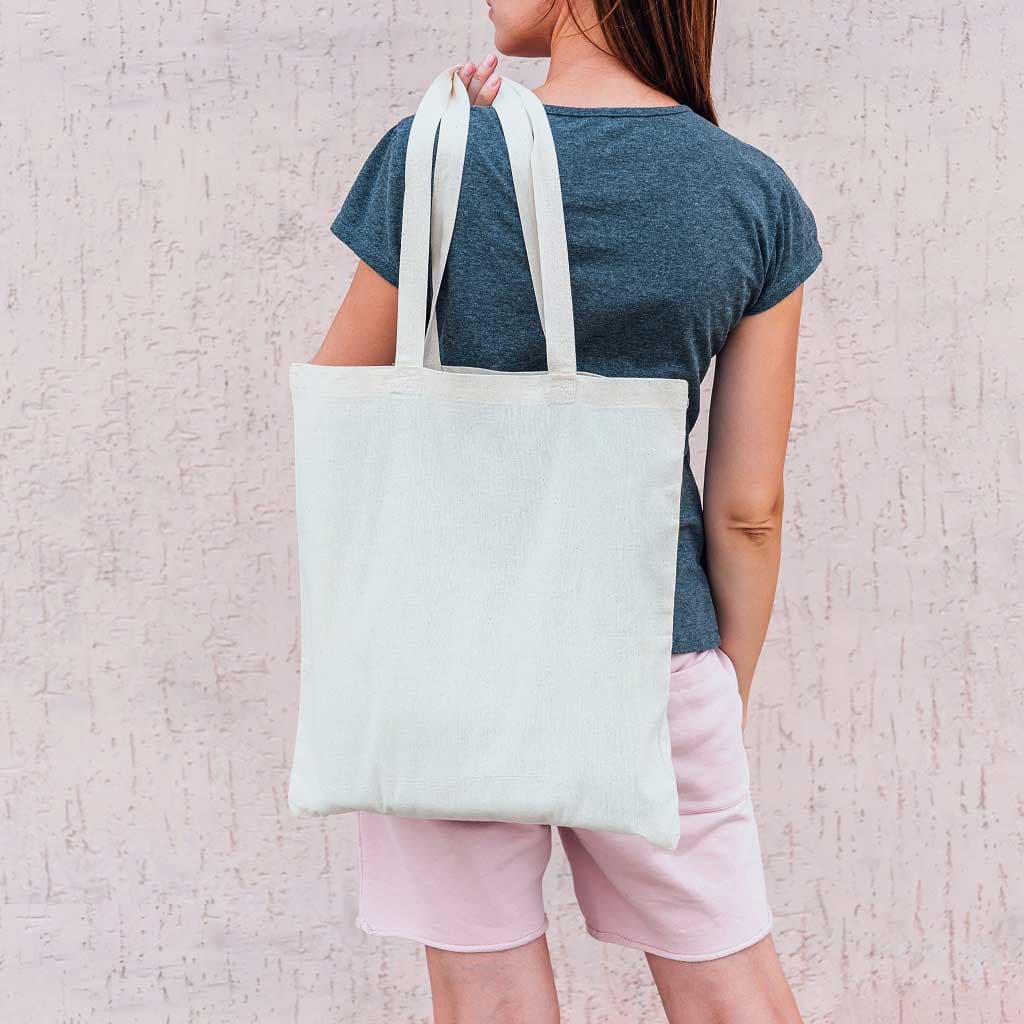 Eco Friendly Cotton Shopping Bags - Natural detail 7