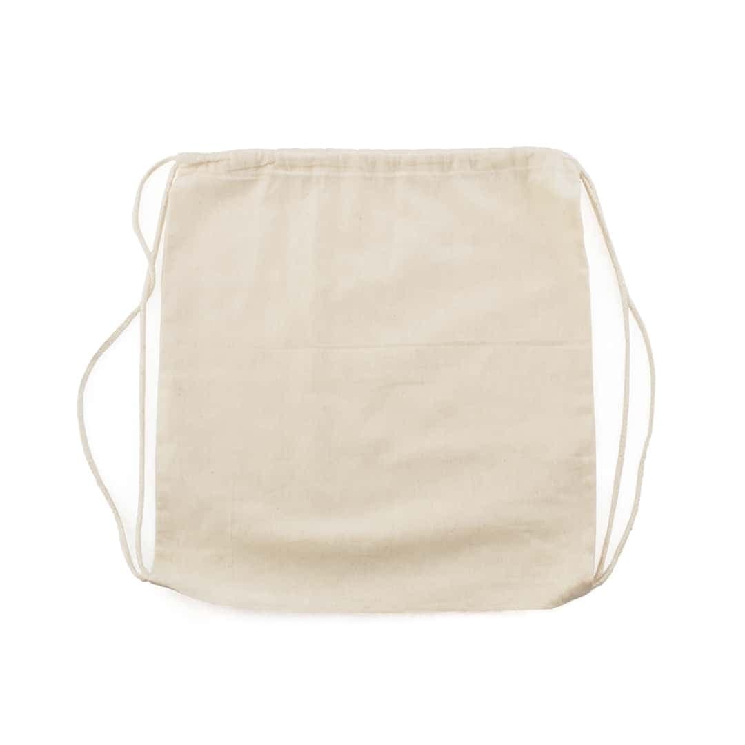 Eco-neutral Cotton Draw String Bags 240GSM - Natural detail 2