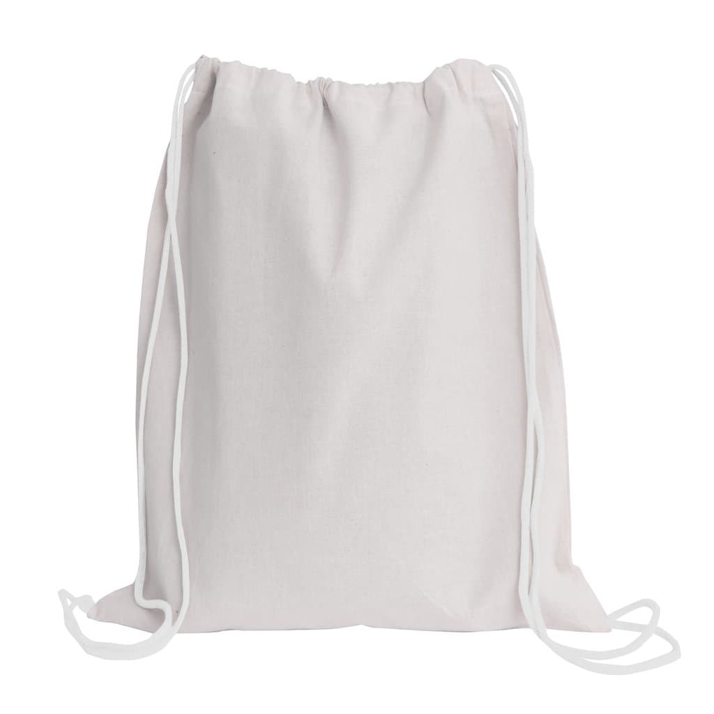 Eco-neutral Cotton Draw String Bags 240GSM - Natural detail 4