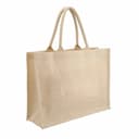 Eco-neutral Jute Shopping Bag - Horizontal White