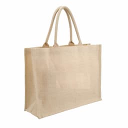 Eco-neutral Jute Shopping Bag - Horizontal White