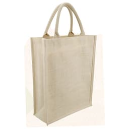 Eco-neutral Jute Shopping Bag - Vertical White