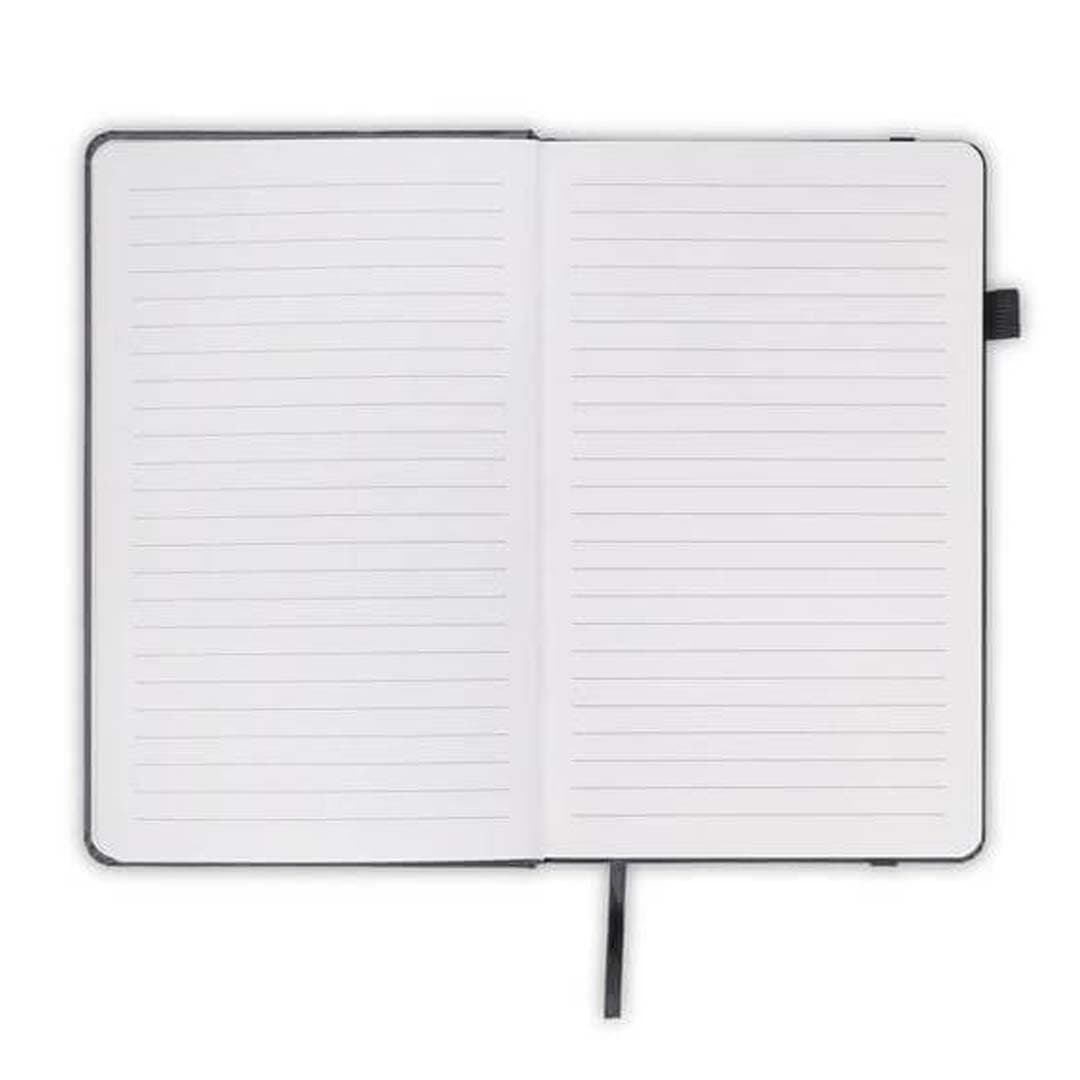 FAROE - Santhome A5 PU Hard Cover Notebook with Pen Loop - Black detail 3