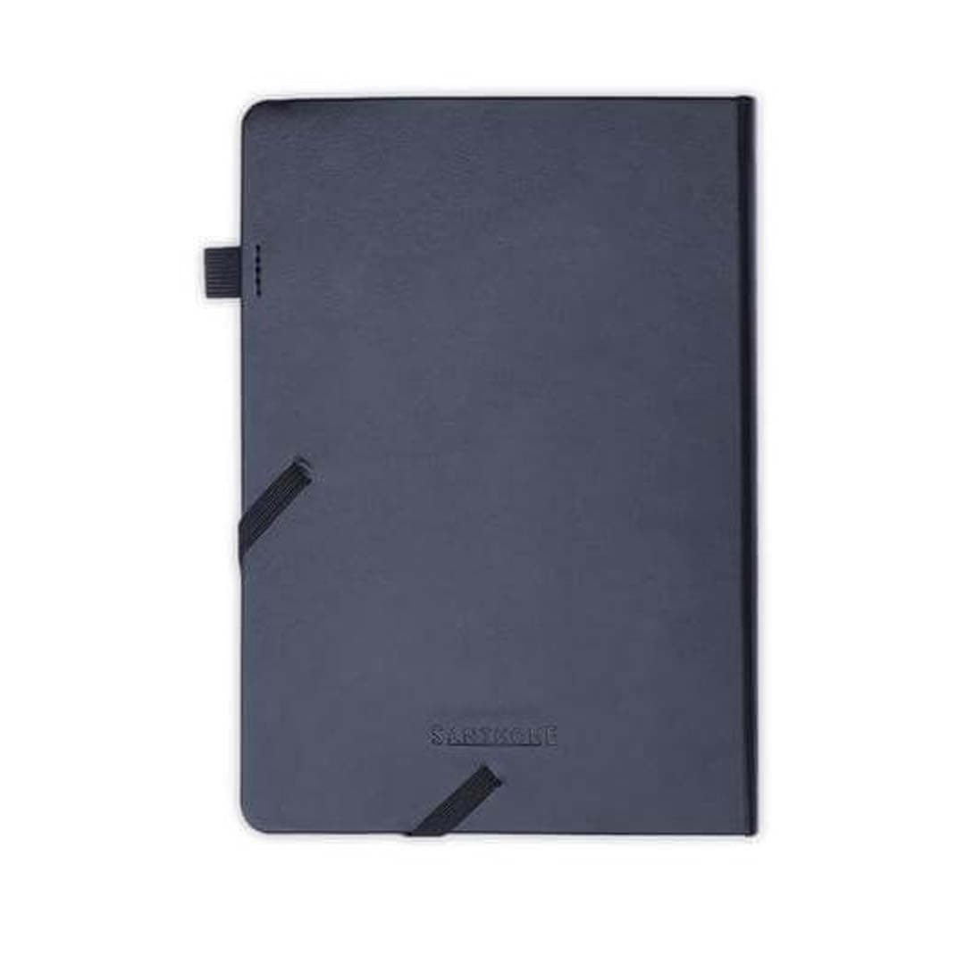 FAROE - Santhome A5 PU Hard Cover Notebook with Pen Loop - Black detail 4
