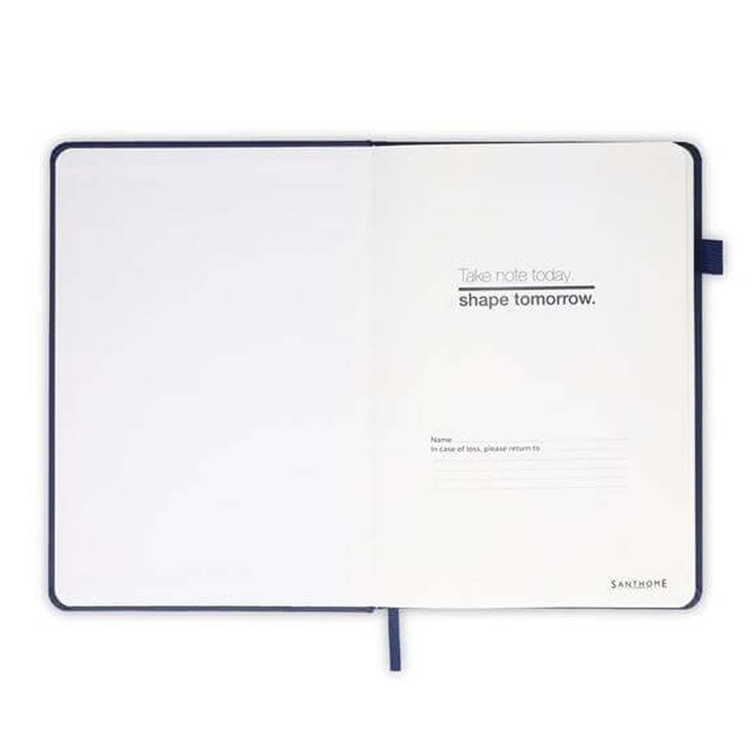 FAROE - Santhome A5 PU Hard Cover Notebook with Pen Loop - Black detail 7