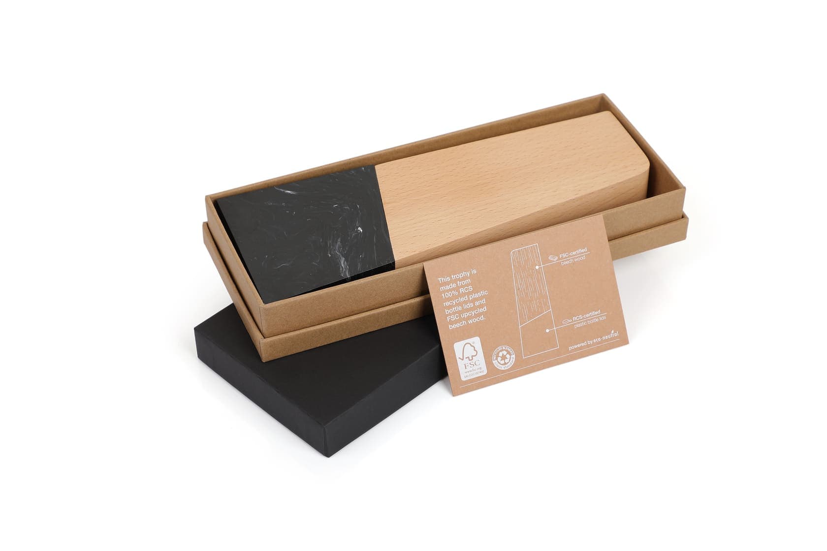 FARSO - Waste-to-Wins® Recycled Award - Black Swirl detail 5