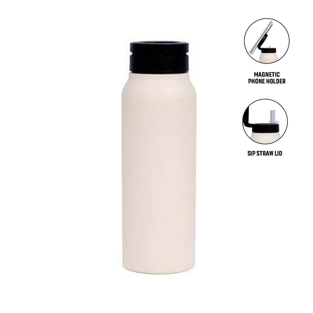 FERRO - Giftology Magnetic Phone Holder Water Bottle 760ml - Sandstone corporate gift