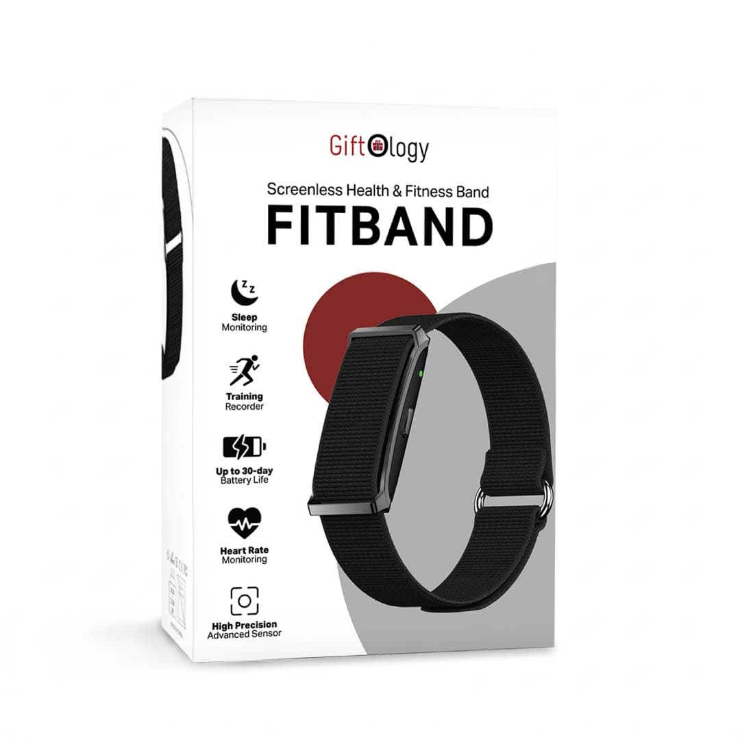 FITBAND Giftology Screenless Health & Fitness Band - Black detail 4