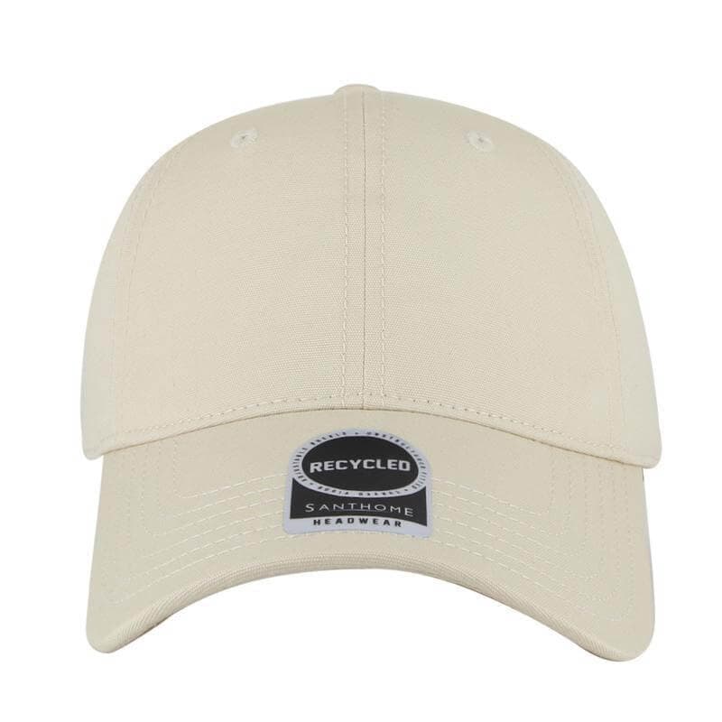 FLEX - Santhome Recycled 6 Panel Relaxed Fit Cap - Beige detail 2