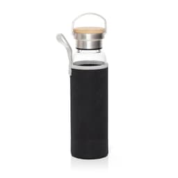 FLOHA - Hans Larsen Borosilicate Glass Bottle with Neo Sleeve Black
