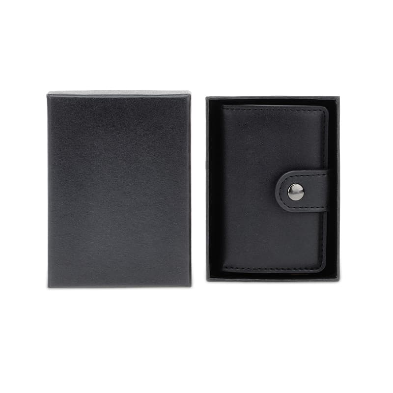 FLORINA - RFID PU Slim Cardholder Wallet - Black detail 2