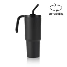 FORZA 360 - Hans Larsen Recycled Stainless Steel/PP Tumbler with 360 Branding Black