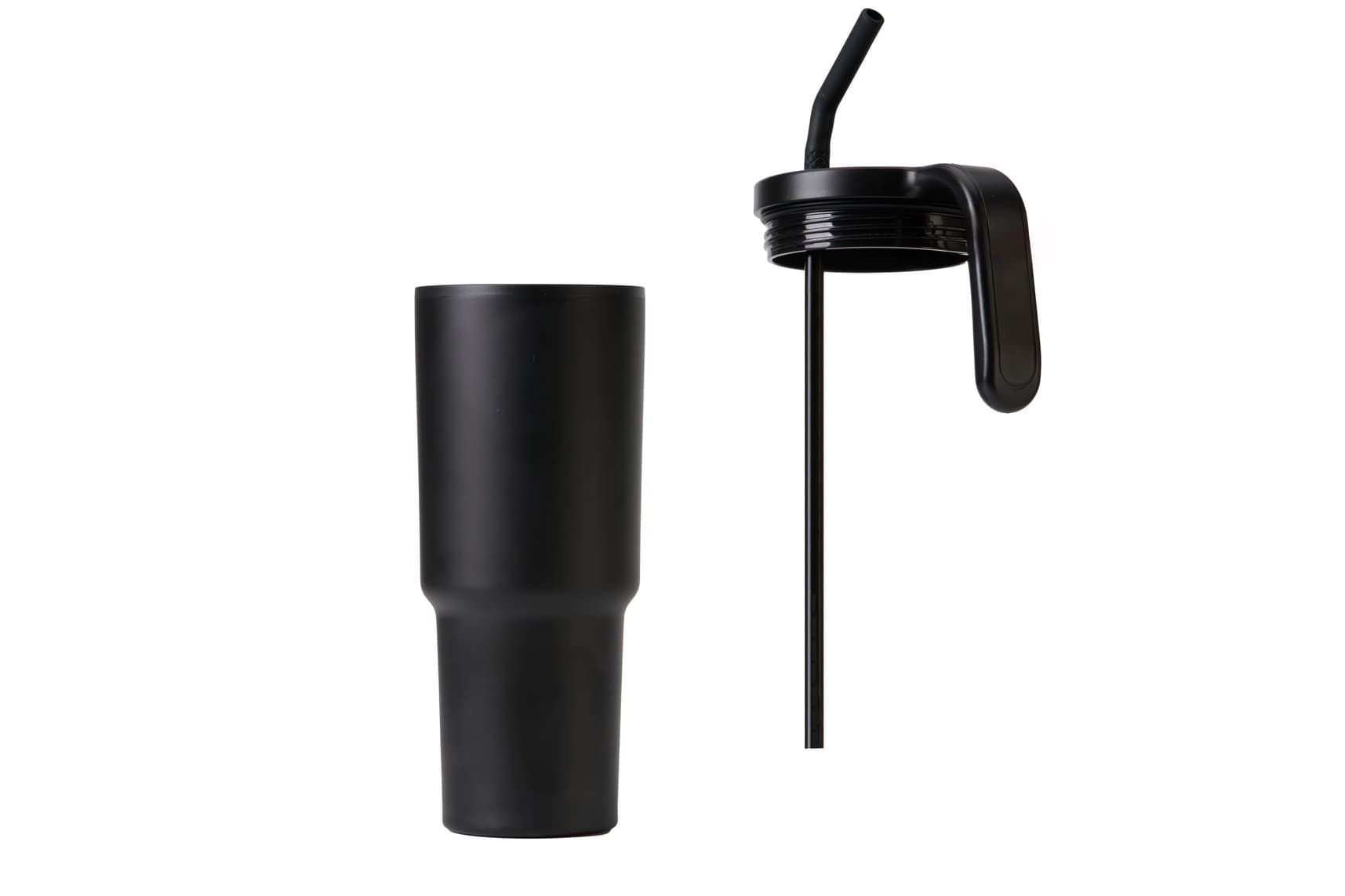 FORZA 360 - Hans Larsen Recycled Stainless Steel/PP Tumbler with 360 Branding - Black detail 6