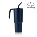 FORZA 360 - Hans Larsen Recycled Stainless Steel/PP Tumbler with 360 Branding Navy Blue