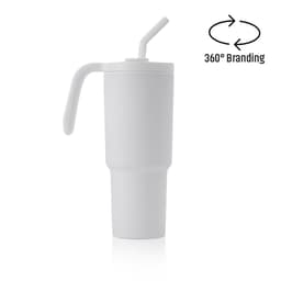 FORZA 360 - Hans Larsen Recycled Stainless Steel/PP Tumbler with 360 Branding White