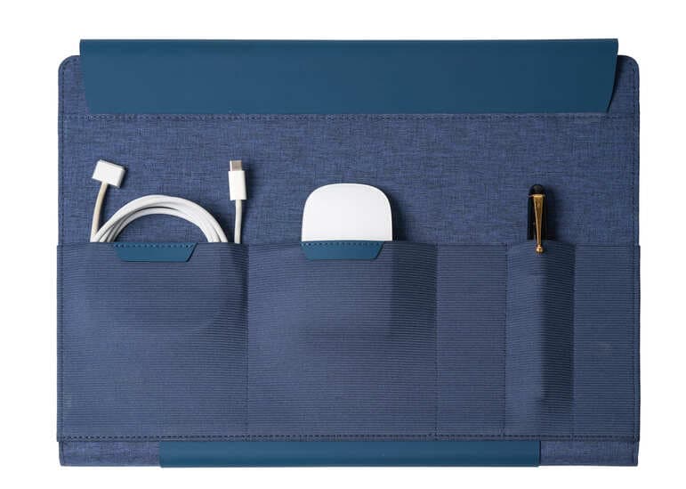 FULDA - CHANGE Collection RPET Laptop Case & Workstation - Navy Blue detail 4