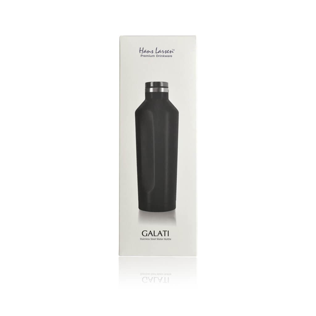 GALATI - Hans Larsen Double Wall Stainless Steel Water Bottle - Grey detail 3