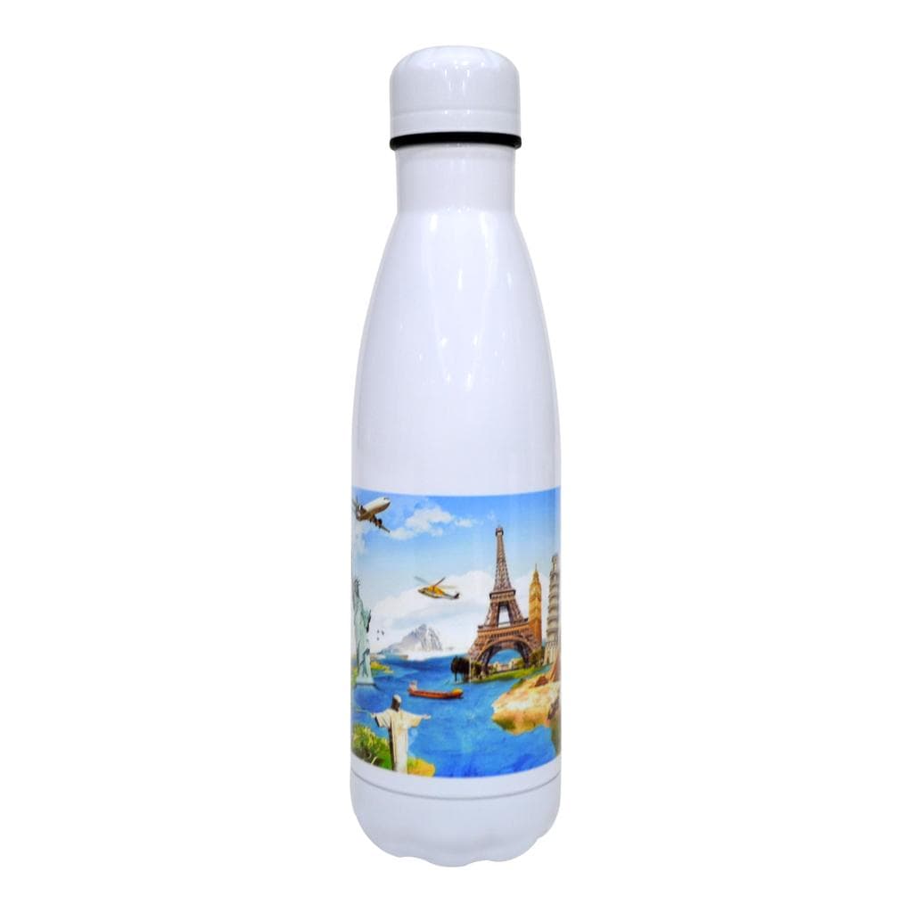 Gera - Hans Larsen Sublimation Insulated Water Bottle - White detail 2