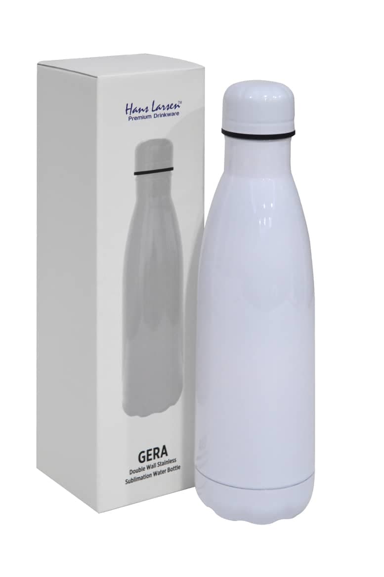 Gera - Hans Larsen Sublimation Insulated Water Bottle - White detail 3