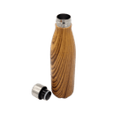 GEYER - Hans Larsen Stainless Steel Water Bottle with Wood Print Brown