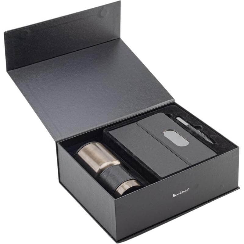 GIESSEN - Hans Larsen Gift Set of Tumbler, Notebook and Pen - Black detail 7