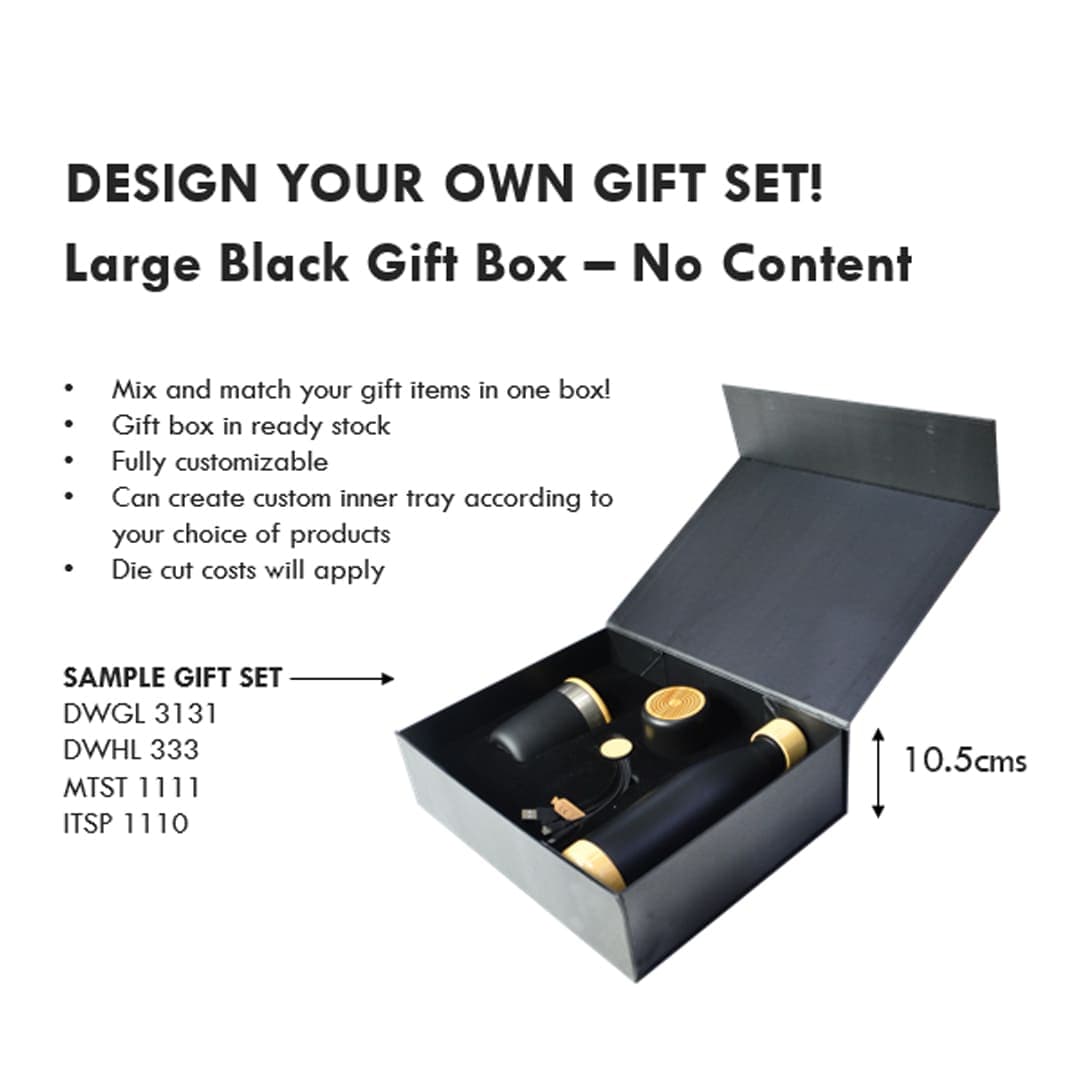 Gift Set Packaging with Magnet Closing (Large) - Black detail 3