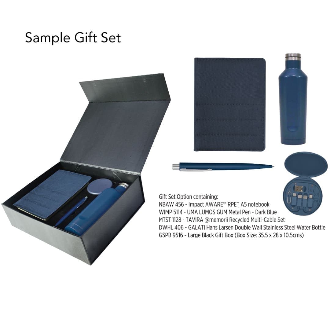 Gift Set Packaging with Magnet Closing (Large) - Black detail 5