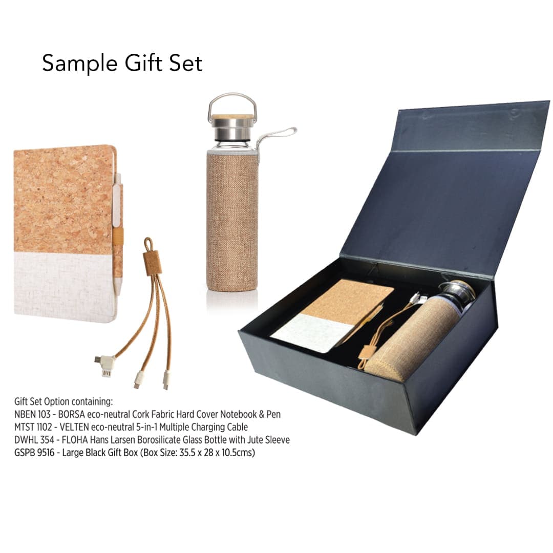 Gift Set Packaging with Magnet Closing (Large) - Black detail 6