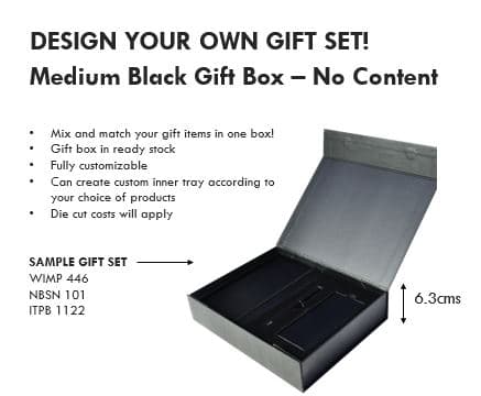 Gift Set Packaging with Magnet Closing (Medium) - Black detail 3