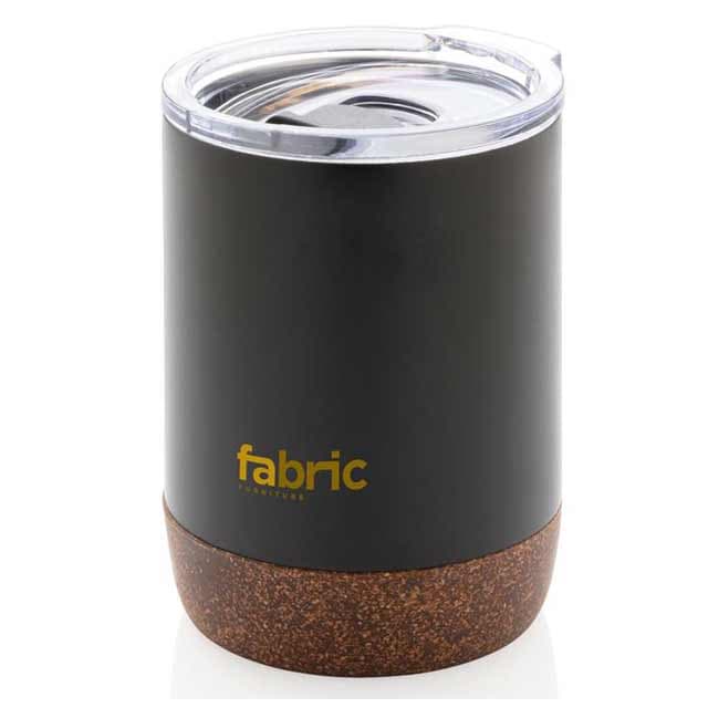 GOUDA - Hans Larsen Vacuum Mug With Cork Base - Black detail 2