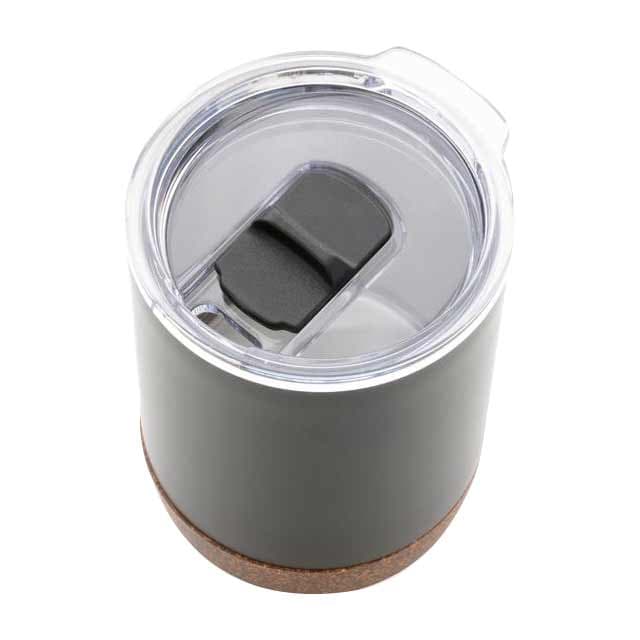 GOUDA - Hans Larsen Vacuum Mug With Cork Base - Black detail 3