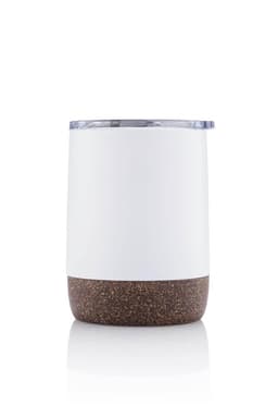 GOUDA - Hans Larsen Vacuum Mug With Cork Base White