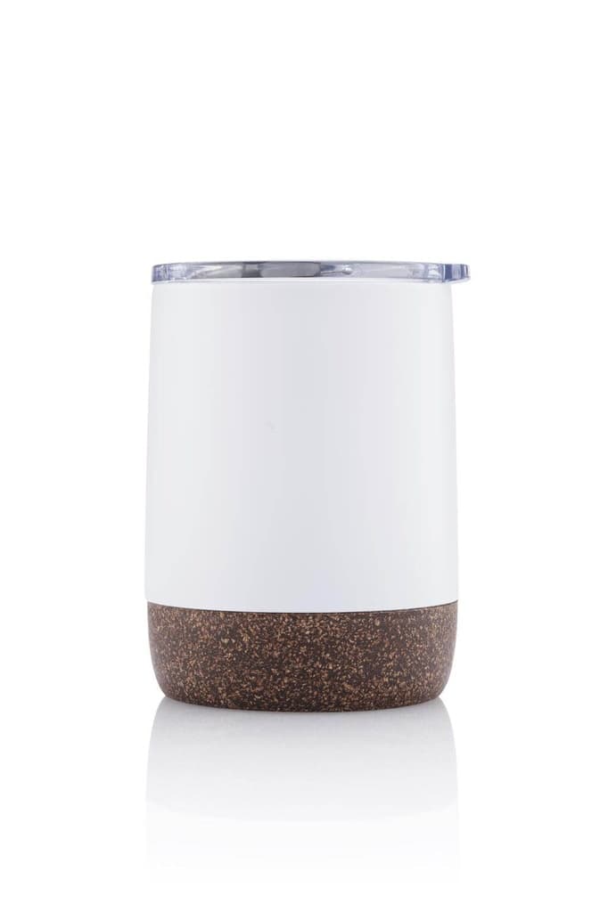 GOUDA - Hans Larsen Vacuum Mug With Cork Base - White corporate gift