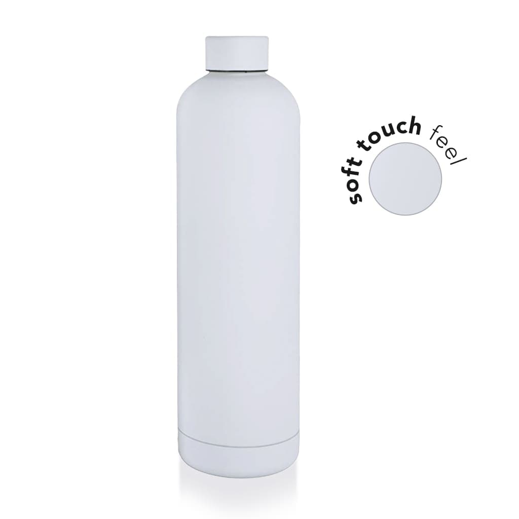 GRIGNY - Soft Touch Insulated Water Bottle - 1000ml - Black detail 4