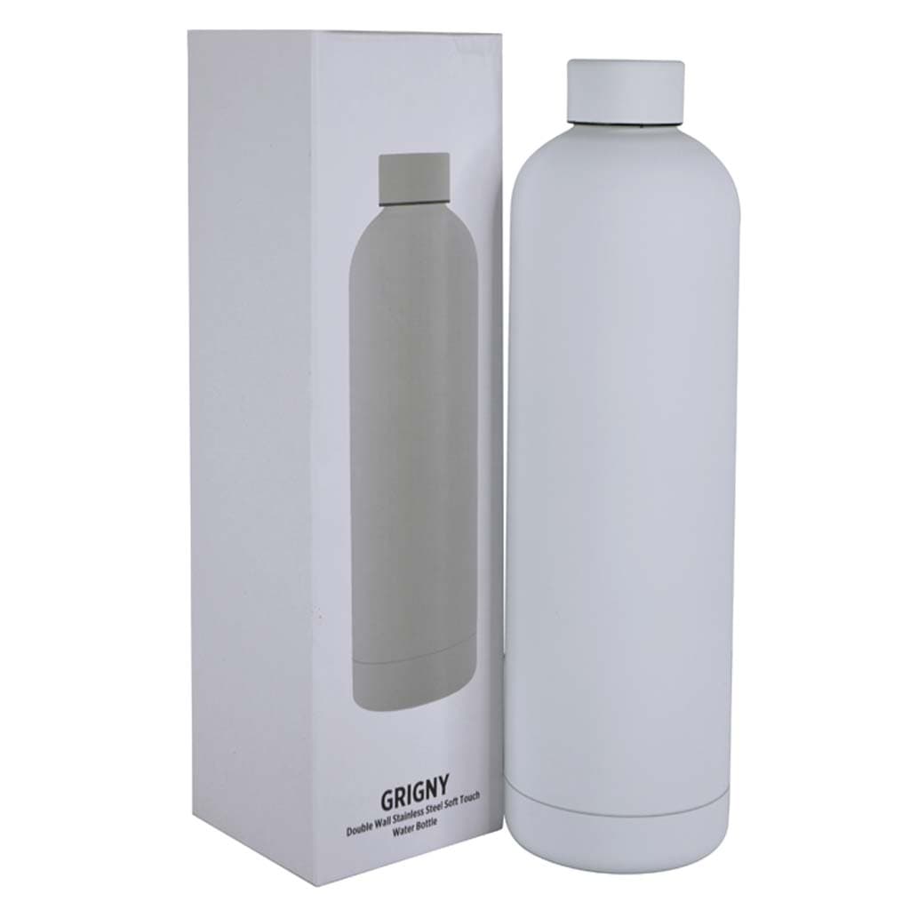 GRIGNY - Soft Touch Insulated Water Bottle - 1000ml - Black detail 5