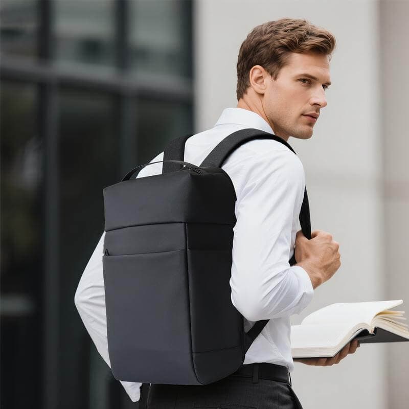 HALIFAX - Santhome Deluxe 15.6" Laptop Backpack - Black detail 5
