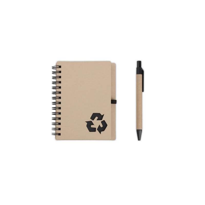 HASSA - eco-neutral A6 Notepad & Pen Set with Sticky Note - Black detail 5